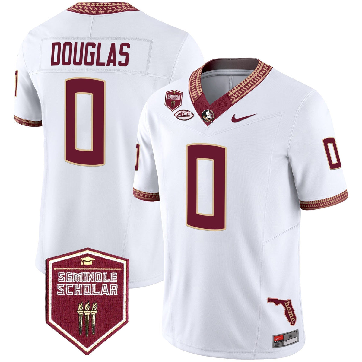 Men's Florida State Seminoles 2025 Seminole Scholar Patch Vapor Limited Jersey - All Stitched