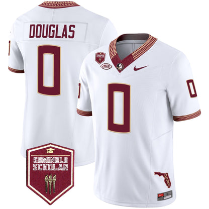 Men's Florida State Seminoles 2025 Seminole Scholar Patch Vapor Limited Jersey - All Stitched