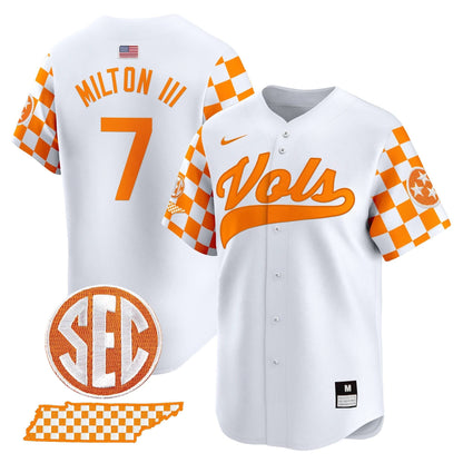 TV Checkerboard 2024 Vapor Premier Limited Baseball Jersey - Stitched