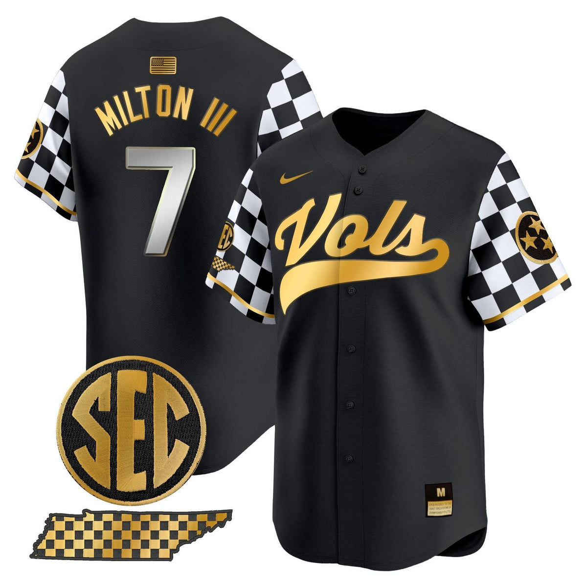 TV Checkerboard 2024 Vapor Premier Limited Baseball Jersey - Stitched