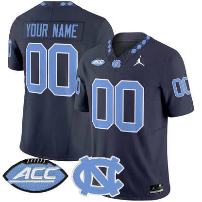 North Carolina Tar Heels 2025 Vapor Limited Custom Jersey - All Stitched