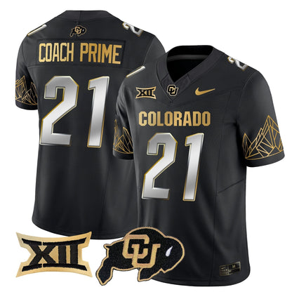 CB Big 12 XII Patch Gold Vapor Limited Jersey