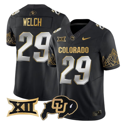 CB Big 12 XII Patch Gold Vapor Limited Jersey