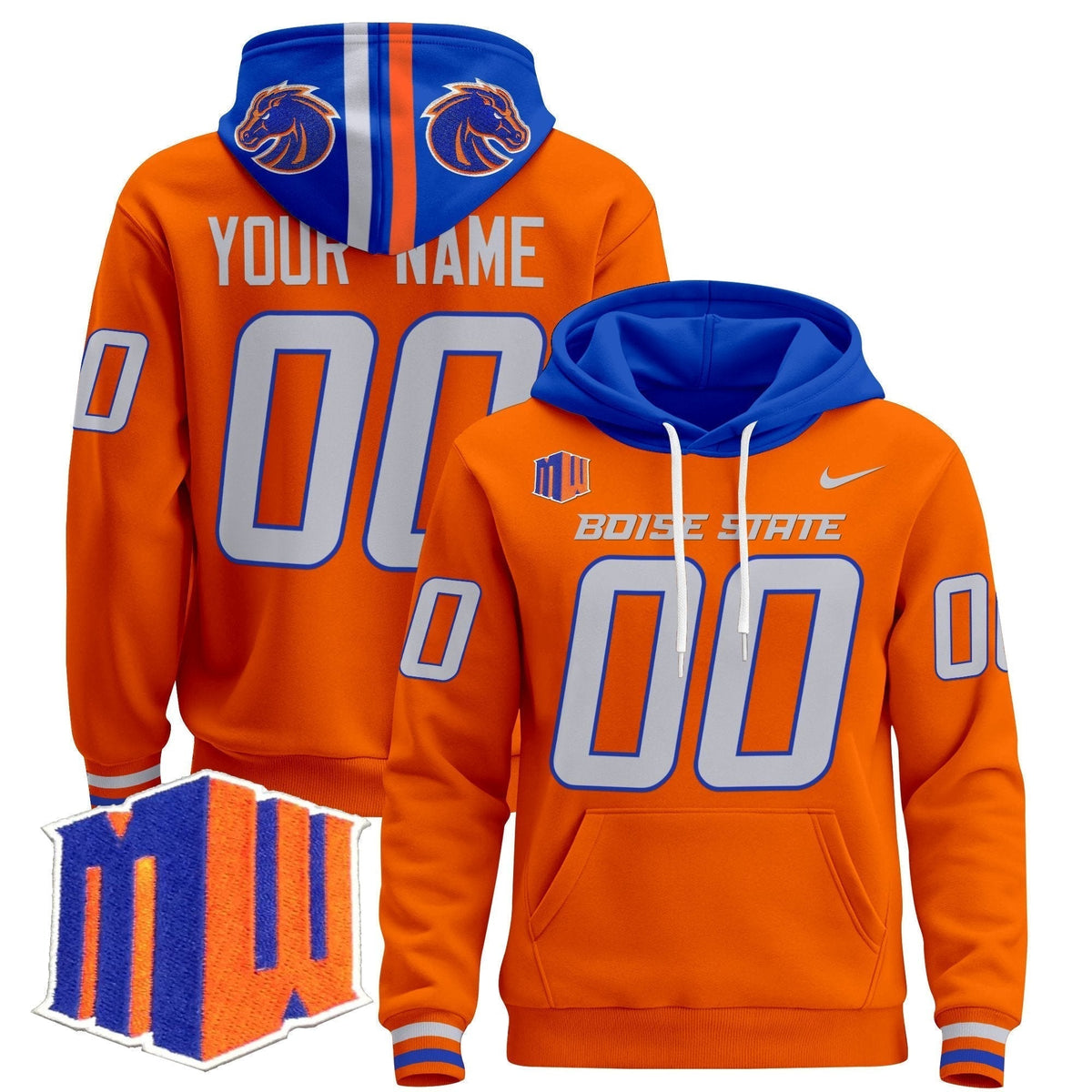 Boise State Broncos 2025 Custom Pullover Hoodie