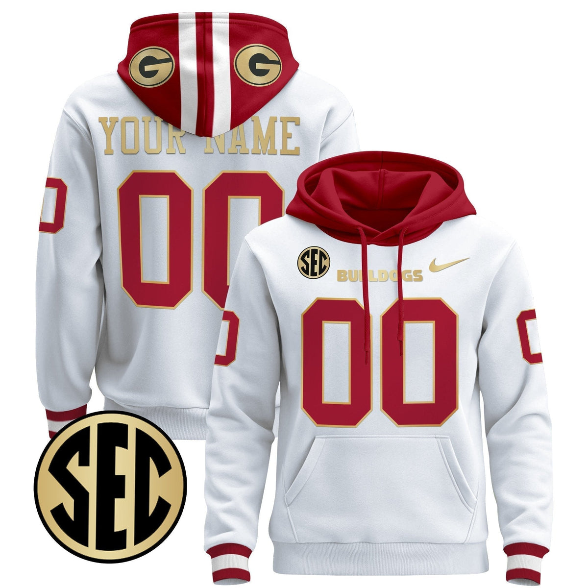 Georgia Bulldogs 2025 Custom Pullover Hoodie