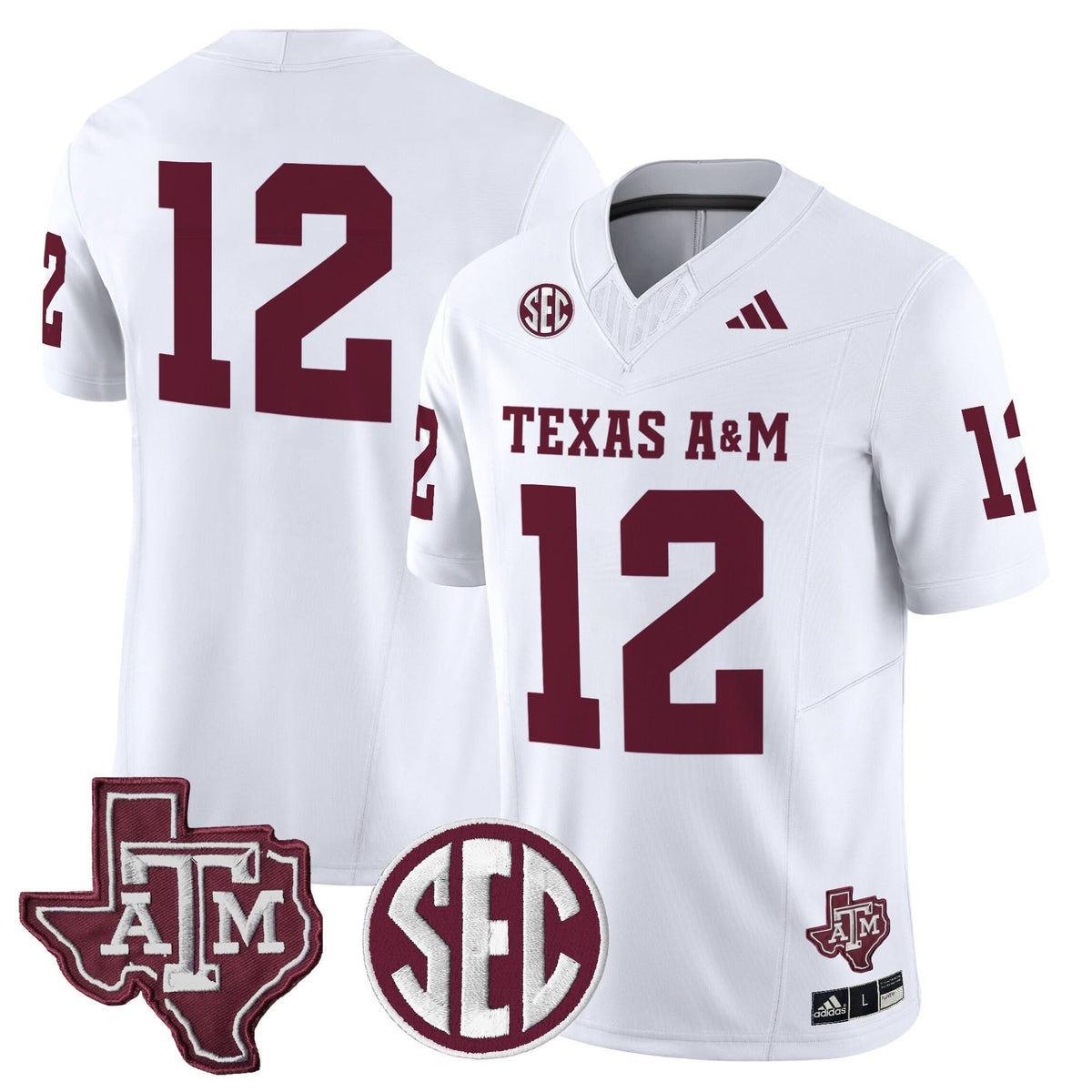 Men's Texas A&M Aggies 2025 Vapor Limited Jersey - All Stitched