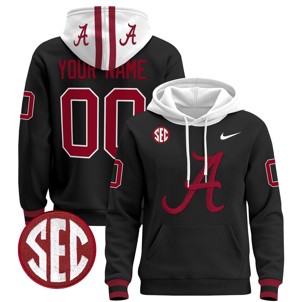 Alabama Crimson Tide 2024 Custom Pullover Hoodie V2