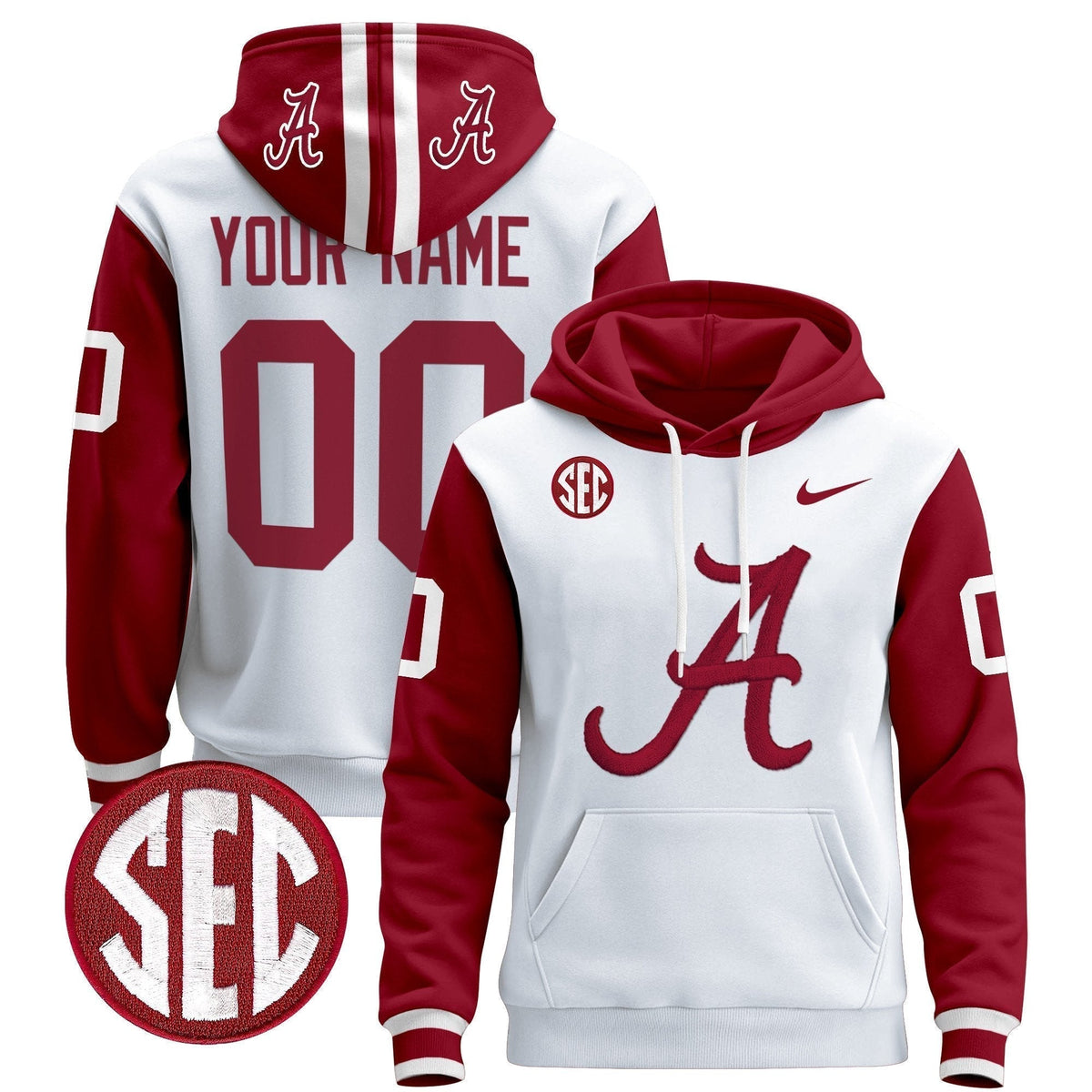 Alabama Crimson Tide 2024 Custom Pullover Hoodie V2