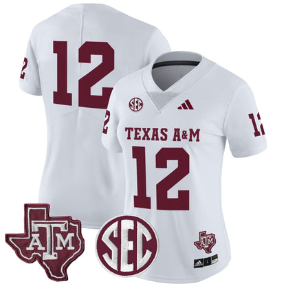 Women's Texas A&M Aggies 2025 Vapor Limited Jersey - All Stitched