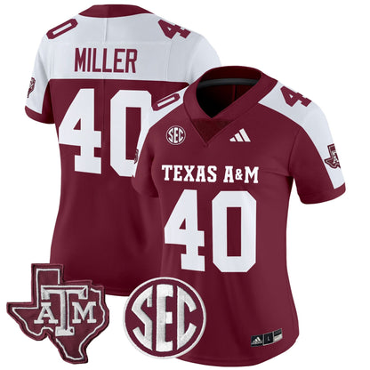 Women's Texas A&M Aggies 2025 Vapor Limited Jersey - All Stitched