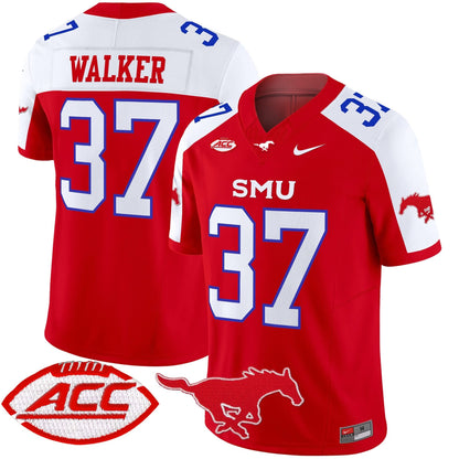 Men's SMU Mustangs 2024 Vapor Limited Jersey - All Stitched