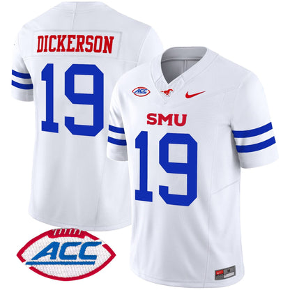 Men's SMU Mustangs 2024 Vapor Limited Jersey - All Stitched