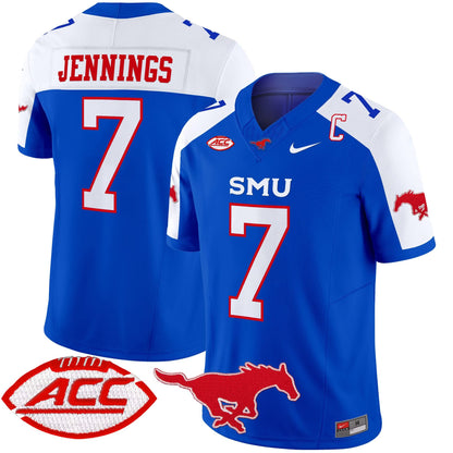 SMU Mustangs 2025 Vapor Limited Jersey - All Stitched