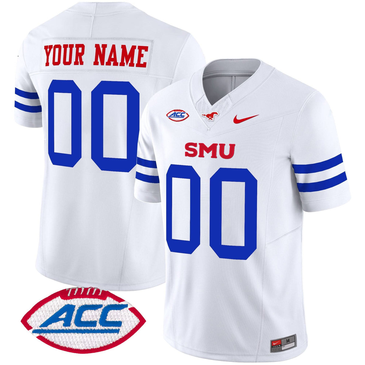 SMU Mustangs 2024 Vapor Limited Custom Jersey - All Stitched