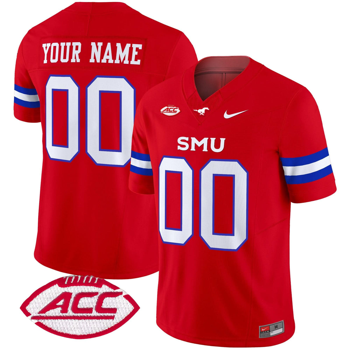 SMU Mustangs 2024 Vapor Limited Custom Jersey - All Stitched