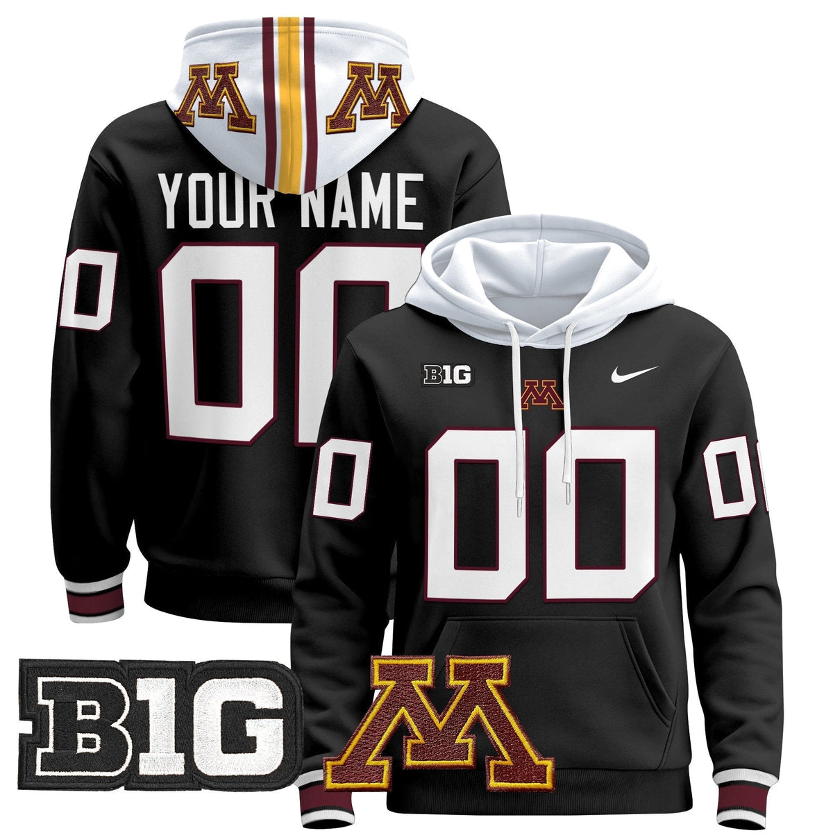 Minnesota Golden Gophers 2024 Custom Pullover Hoodie
