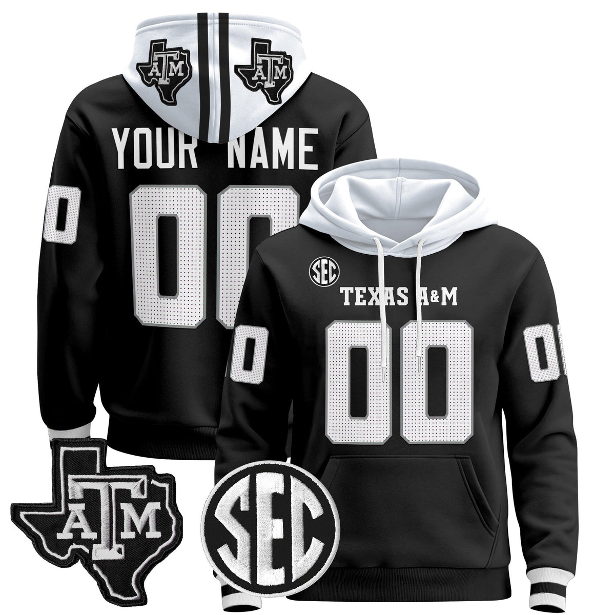 Texas A&M Aggies 2024 Custom Pullover Hoodie