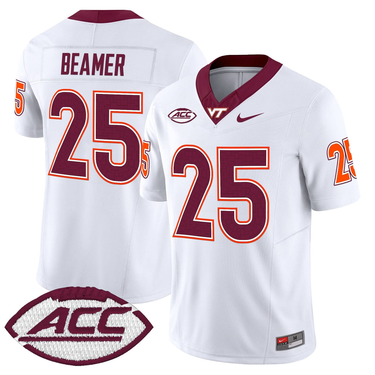 Men's Virginia Tech Hokies 2025 Vapor Limited Jersey - All Stitched