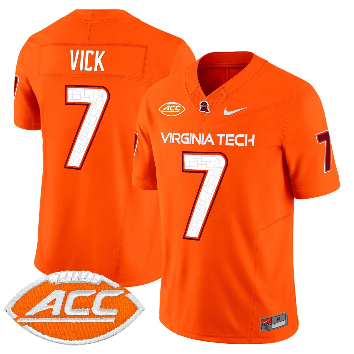 Men's Virginia Tech Hokies 2025 Vapor Limited Jersey - All Stitched