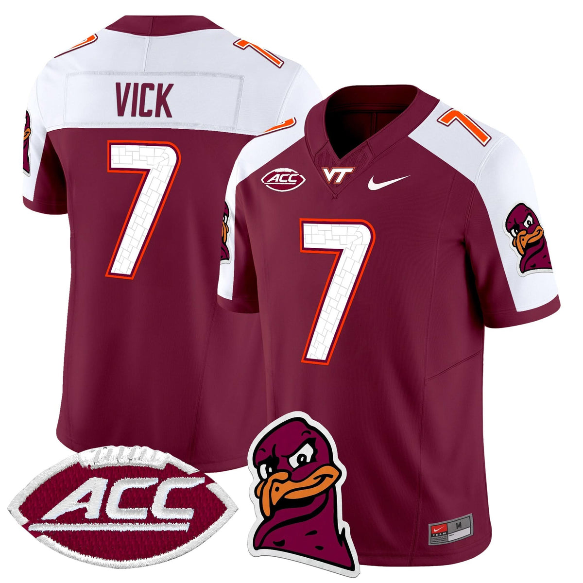 Men's Virginia Tech Hokies 2025 Vapor Limited Jersey - All Stitched