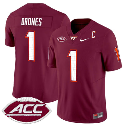 Men's Virginia Tech Hokies 2025 Vapor Limited Jersey - All Stitched