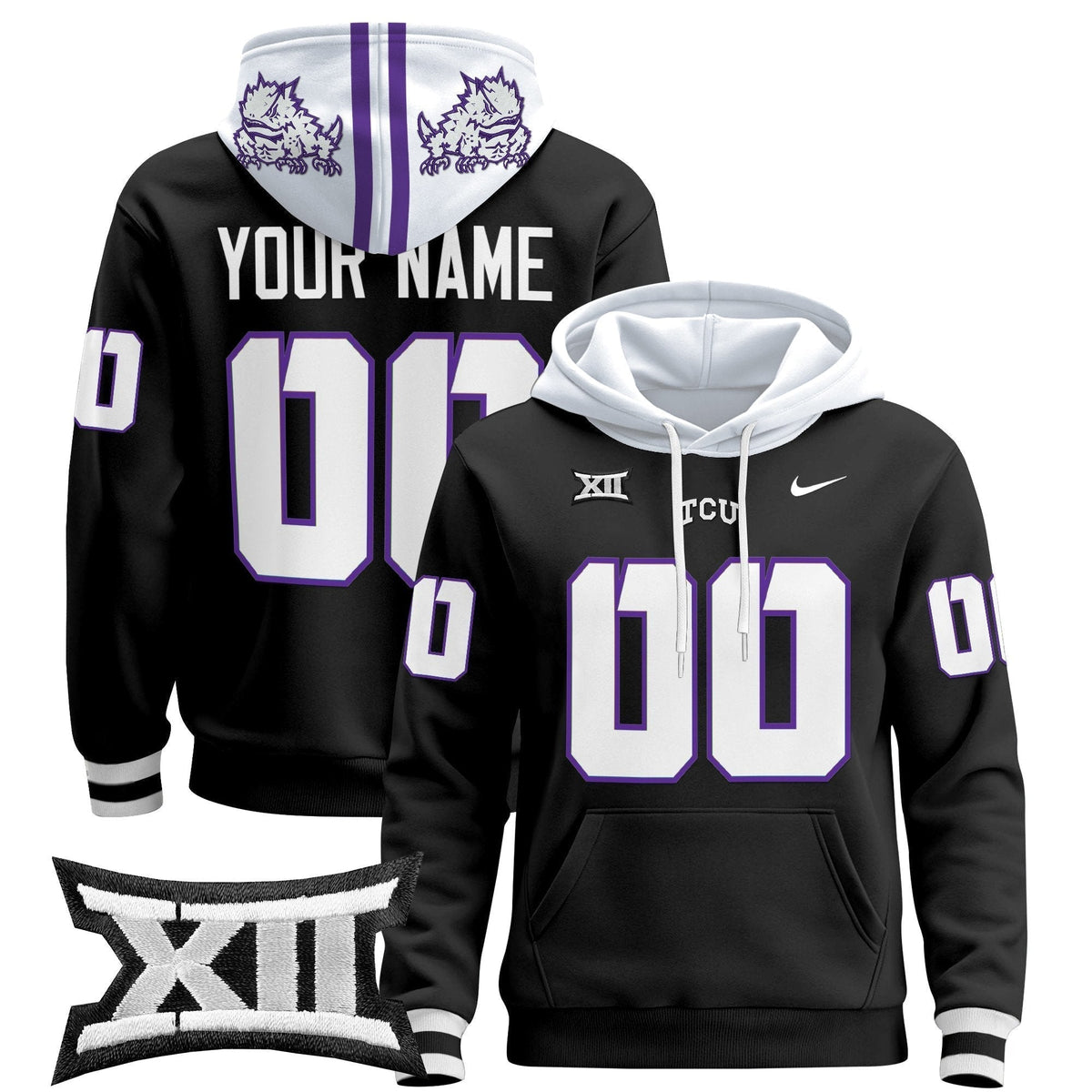 TCU Horned Frogs 2024 Custom Pullover Hoodie