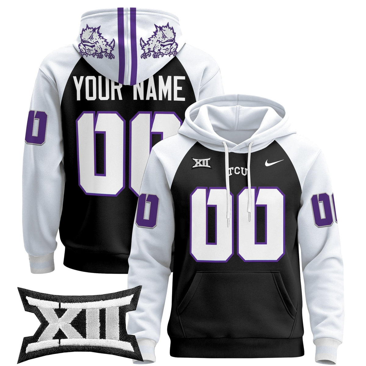TCU Horned Frogs 2024 Custom Pullover Hoodie