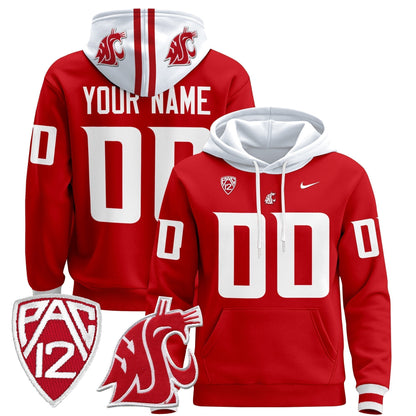 Washington State Cougars 2024 Custom Pullover Hoodie