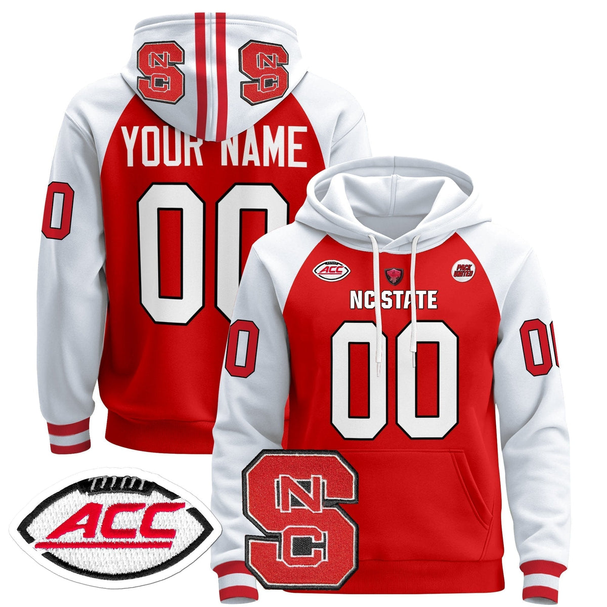 NC State Wolfpack 2024 Custom Pullover Hoodie
