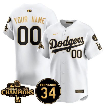 Custom LAD - World Series Champions 2024 Jersey - Stitched