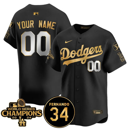 Custom LAD - World Series Champions 2024 Jersey - Stitched