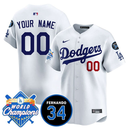 Custom LAD - World Series Champions 2024 Jersey - Stitched