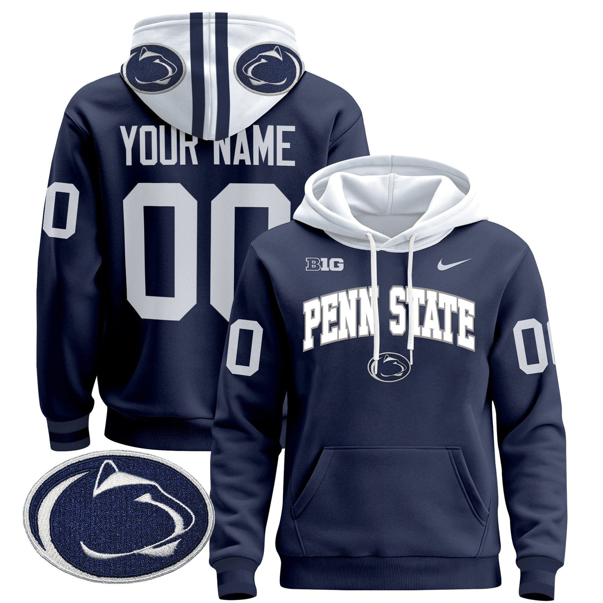 Penn State Nittany Lions 2024 Custom Pullover Hoodie V2