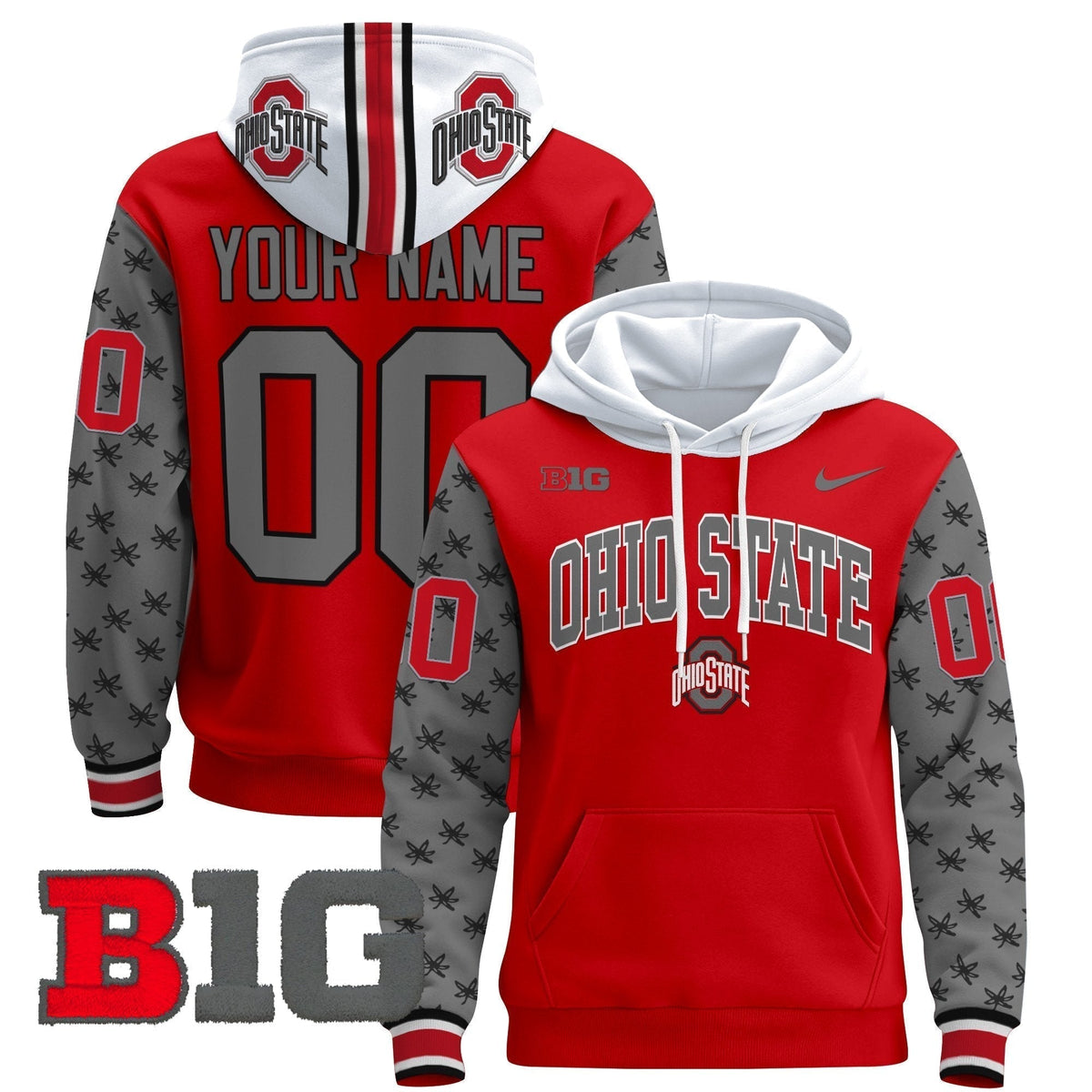 Ohio State Buckeyes 2024 Custom Pullover Hoodie V2