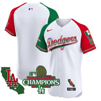 LAD Mexico 2024 World Series Champions Vapor Premier Elite Jersey - Stitched