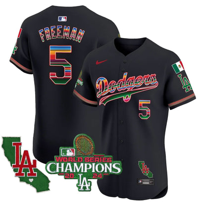 LAD Mexico 2024 World Series Champions Vapor Premier Elite Jersey - Stitched