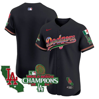 LAD Mexico 2024 World Series Champions Vapor Premier Elite Jersey - Stitched