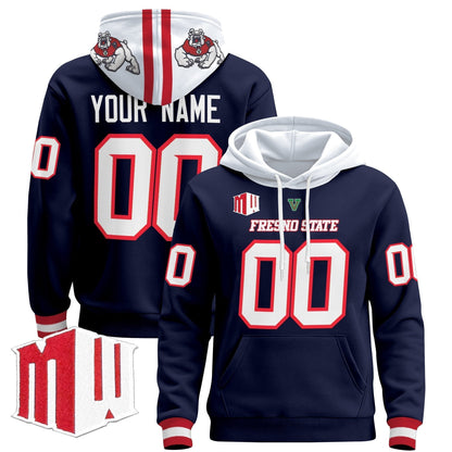 Fresno State Bulldogs 2024 Custom Pullover Hoodie