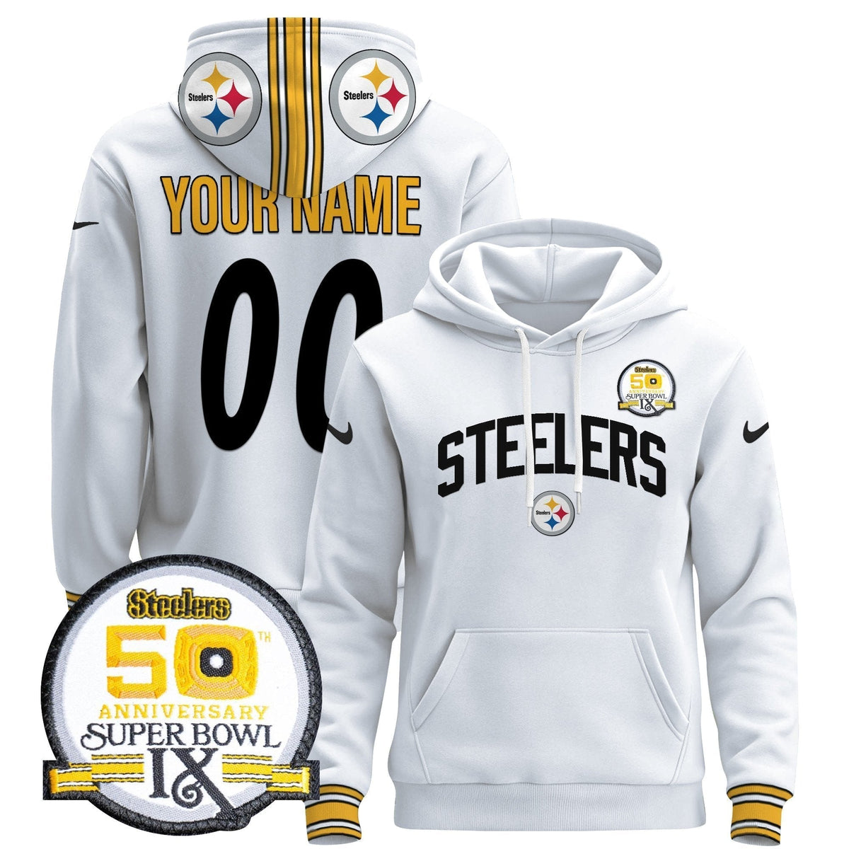 Pittsburgh Steelers 2024 Custom Pullover Hoodie V2