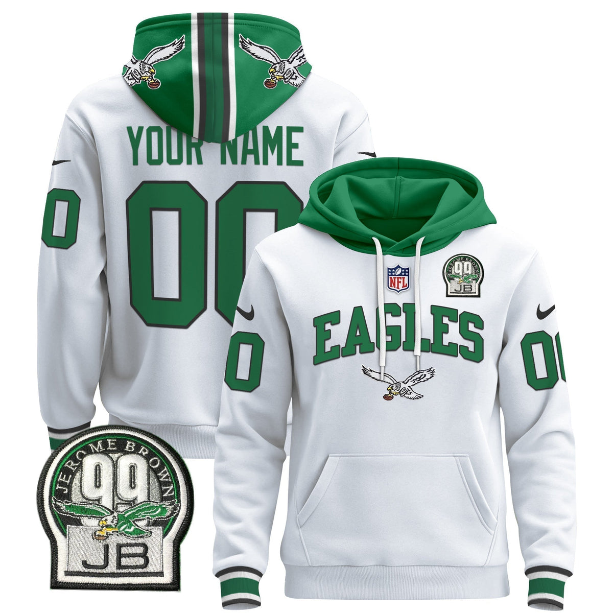 Philadelphia Eagles 2024 Custom Pullover Hoodie V2