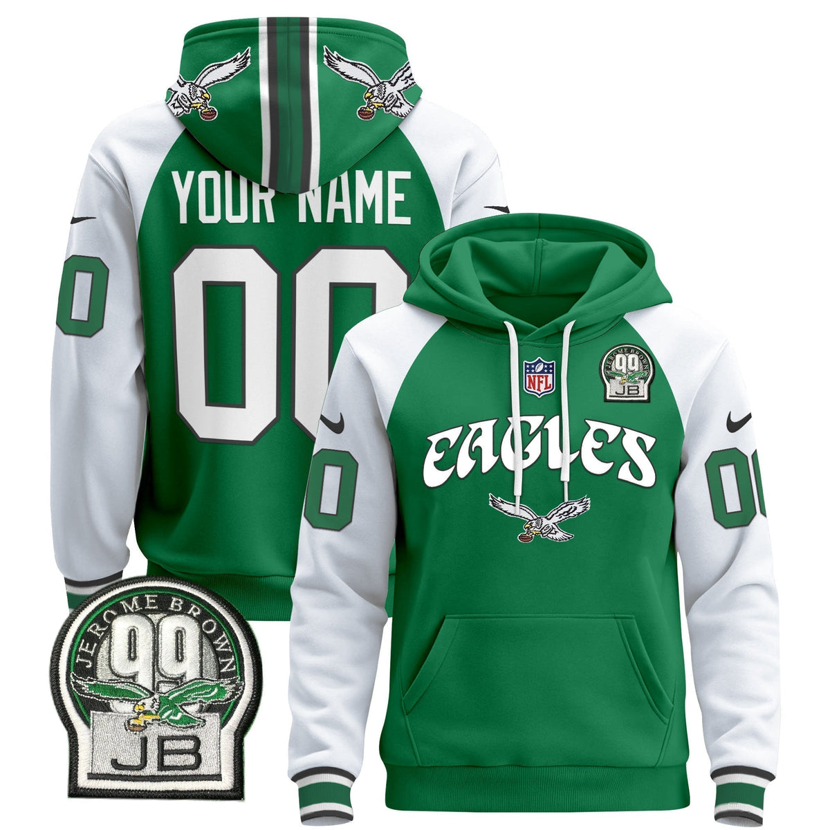 Philadelphia Eagles 2024 Custom Pullover Hoodie V3