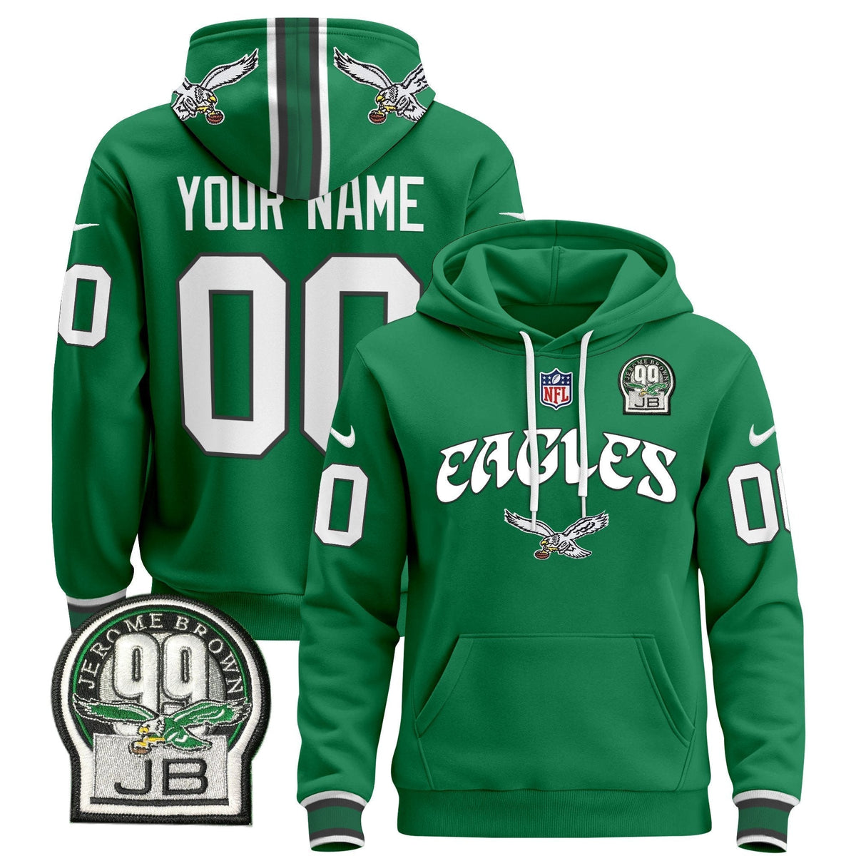 Philadelphia Eagles 2024 Custom Pullover Hoodie V3