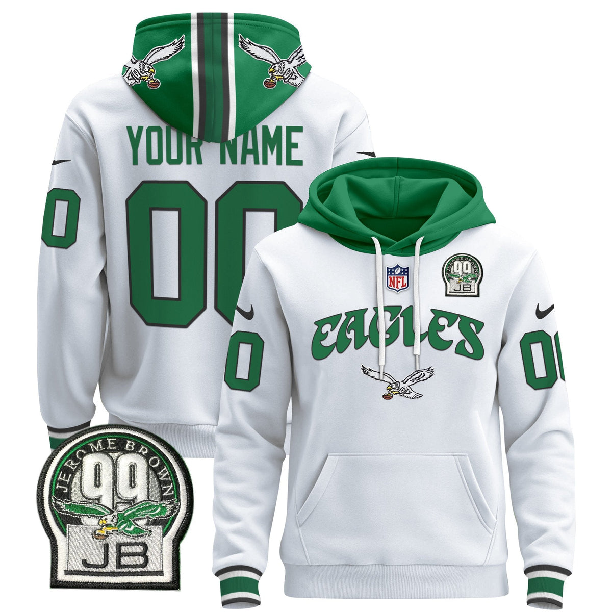Philadelphia Eagles 2024 Custom Pullover Hoodie V3