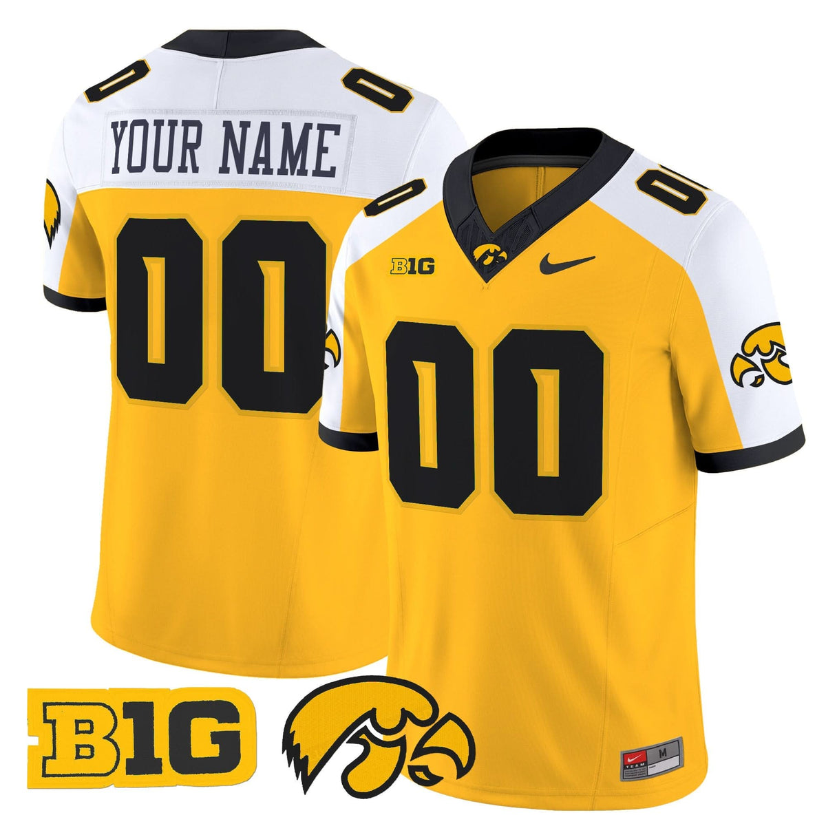 Iowa Hawkeyes 2025 Vapor Limited Custom Jersey - All Stitched