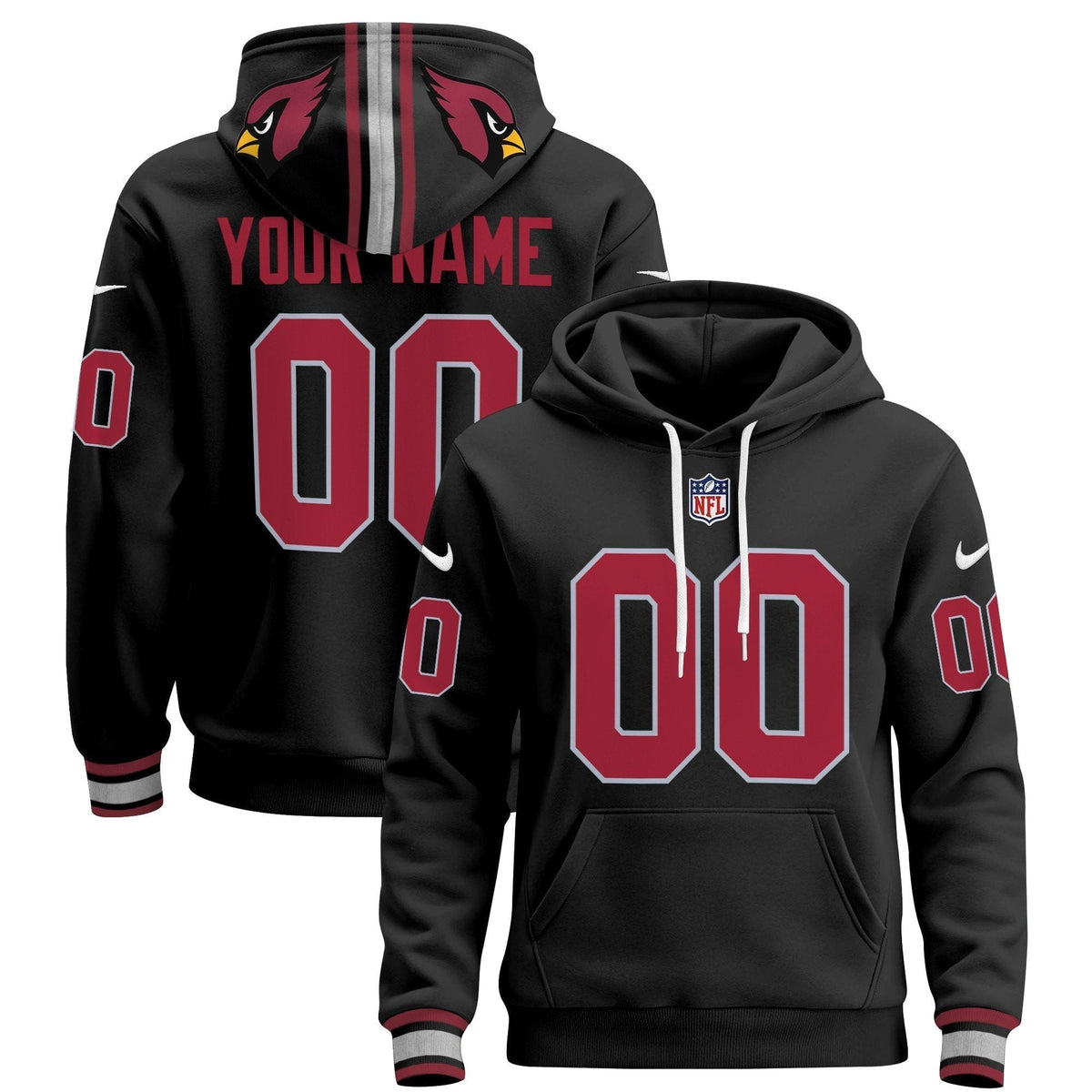 Arizona Cardinals 2024 Custom Pullover Hoodie