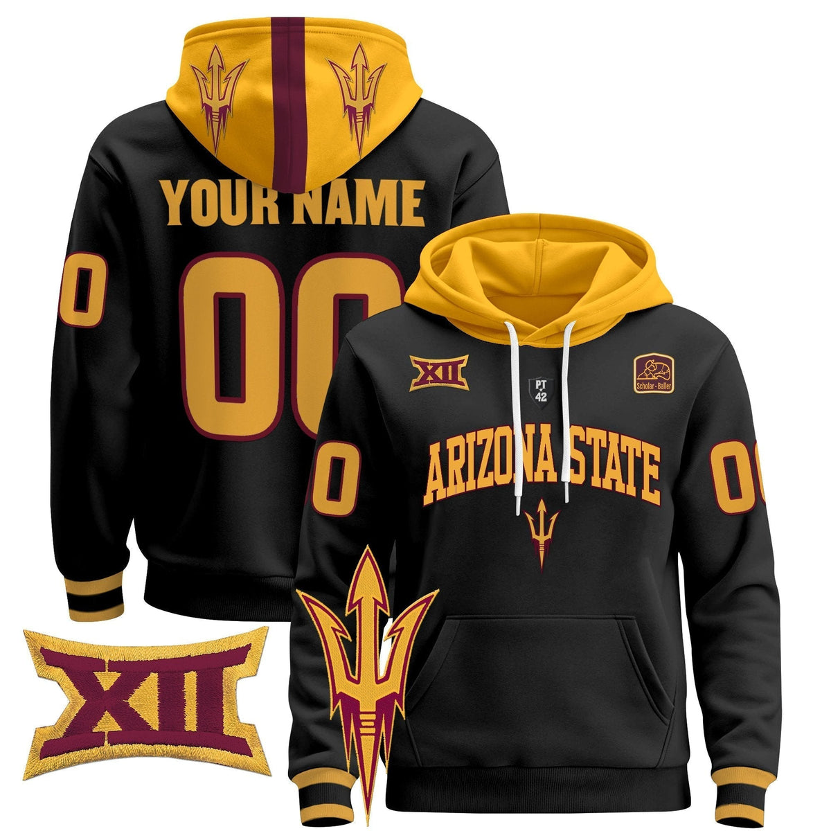 Arizona State Sun Devils 2024 Custom Pullover Hoodie V2