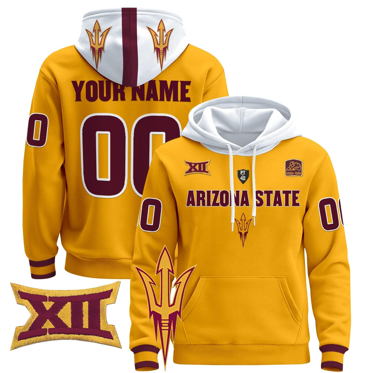 Arizona State Sun Devils 2024 Custom Pullover Hoodie V3