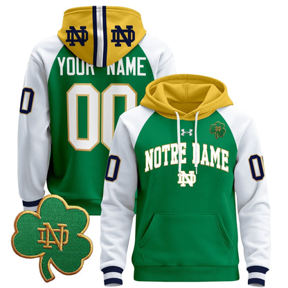 Notre Dame Fighting Irish 2024 Custom Pullover Hoodie V2