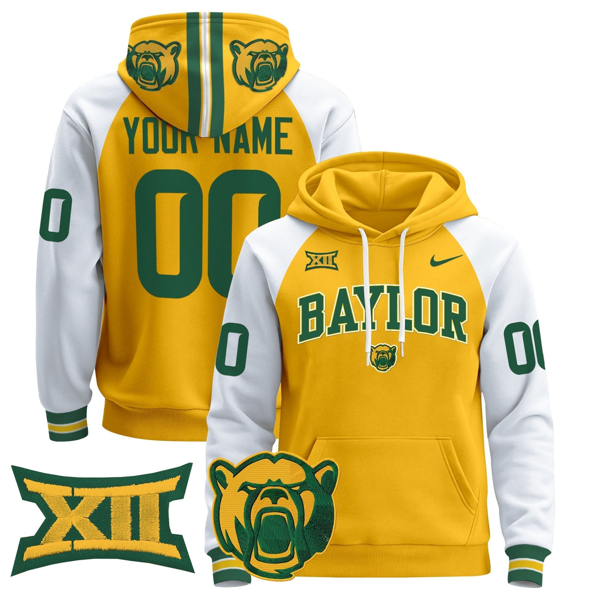 Baylor Bears 2024 Custom Pullover Hoodie V2