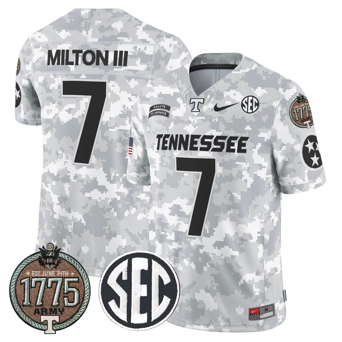 TV 2024 Salute to Service Establishment Year Patch Vapor Limited Jersey